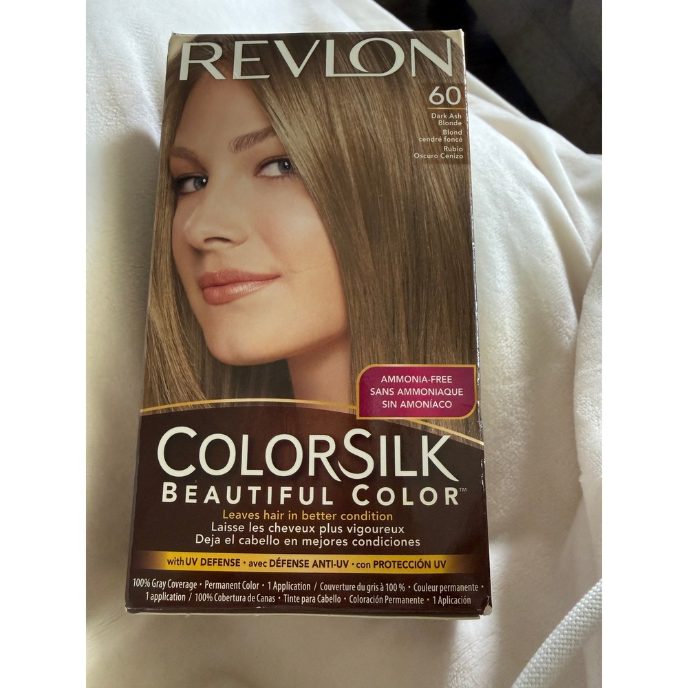 Revlon ColorSilk Beautiful Color Permanent Hair Dye 60 Dark Ash Blonde